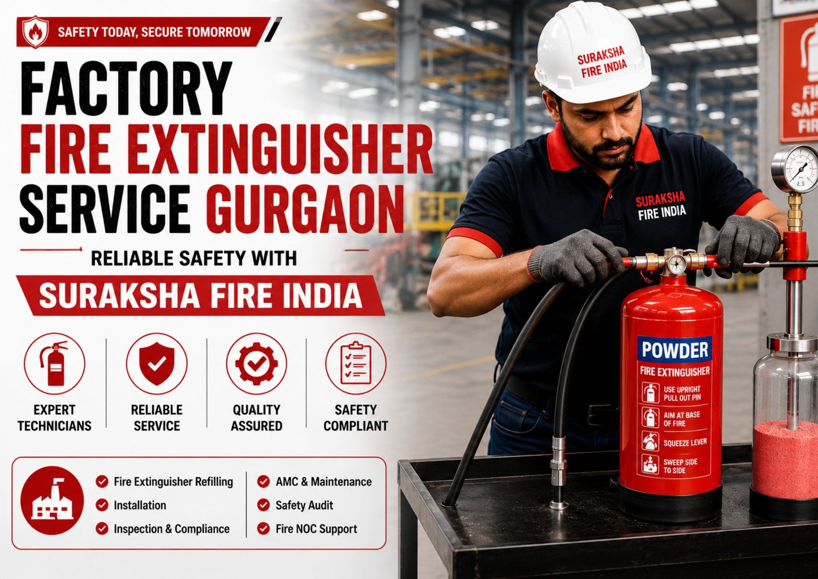 Factory Fire Extinguisher Service Gurgaon