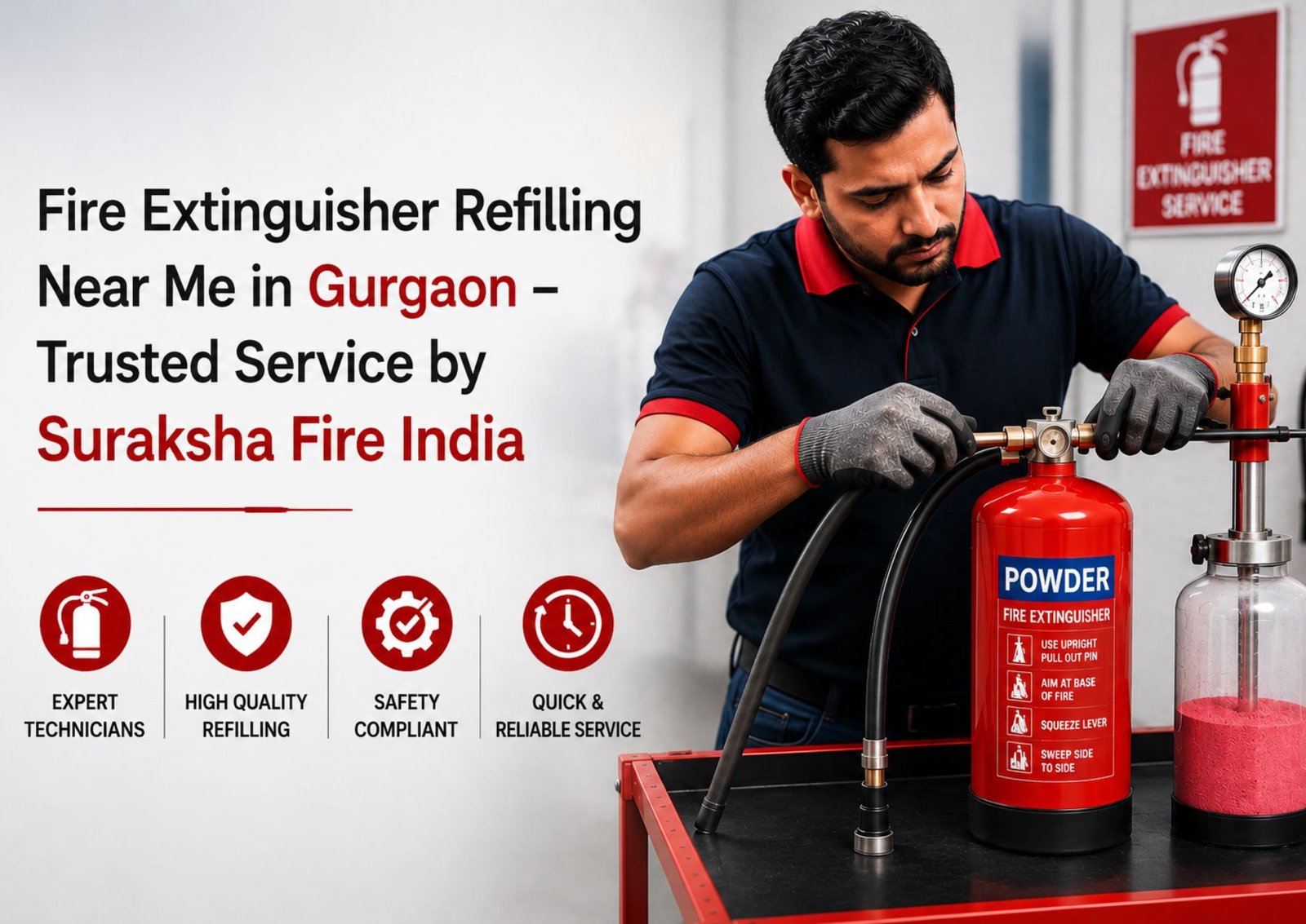 Fire Extinguisher Refilling Near Me in Gurgaon