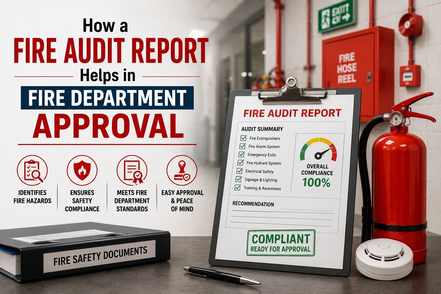 fire audit report for fire department approval gurgaon