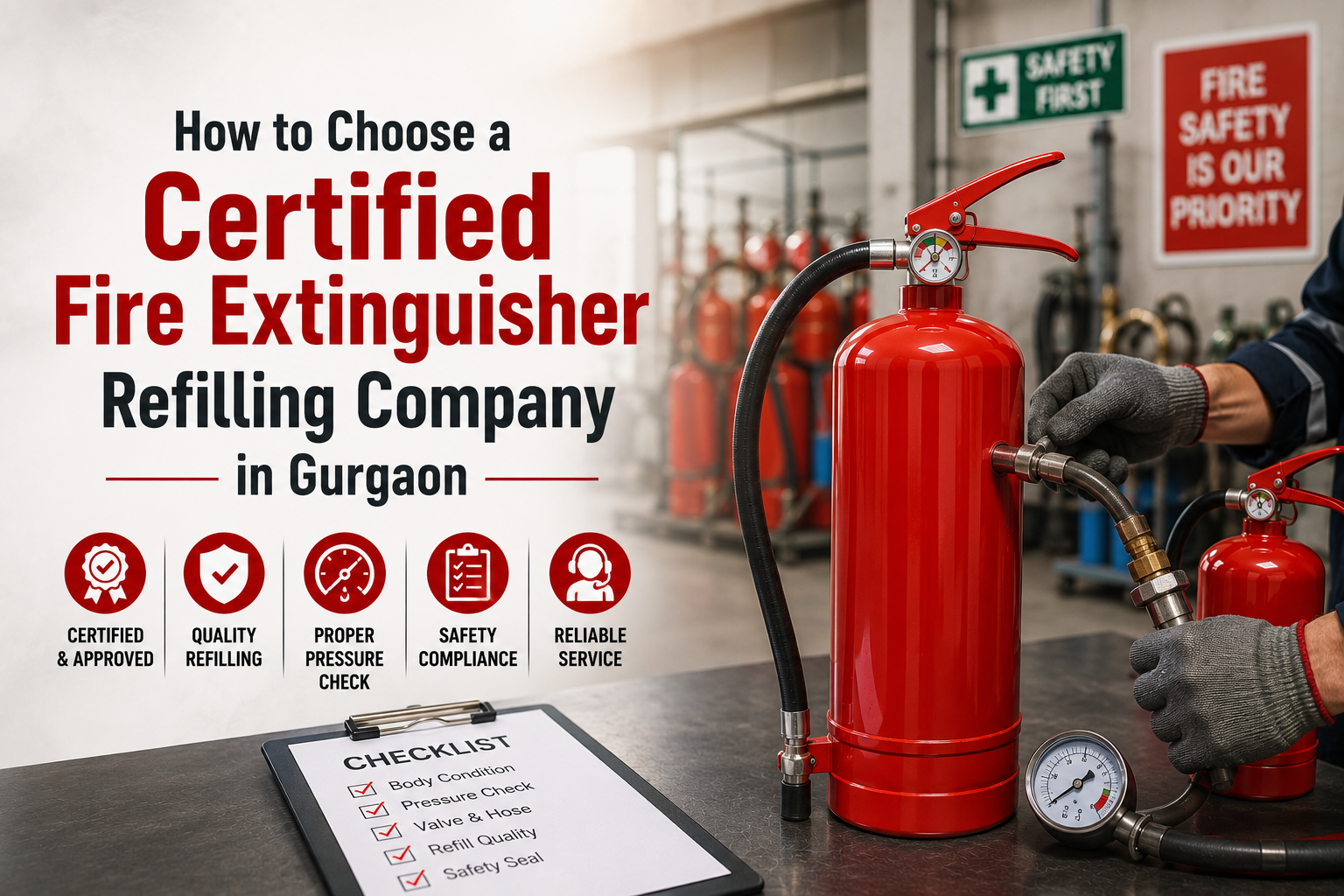 Certified Fire Extinguisher Refilling Company in Gurgaon