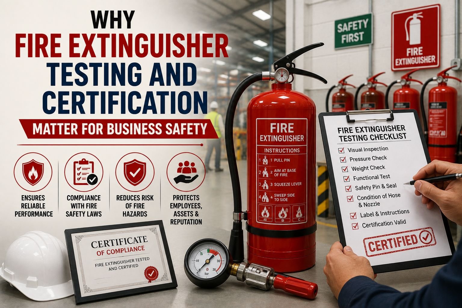 Fire Extinguisher Testing and Certification Services